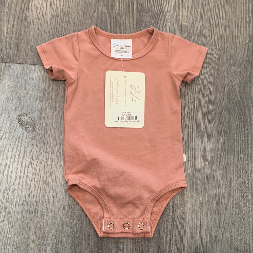 Jax & Lennon Pink Dawn Tee Onesie